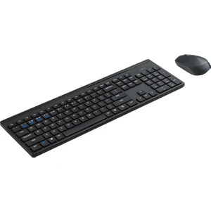 8110M Wireless Kablosuz 1300 Dpı Klavye Mouse Set Türkçe siyah Q