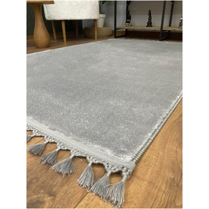 Saraz Halı Comfort Puffy Peluş Halı Gri