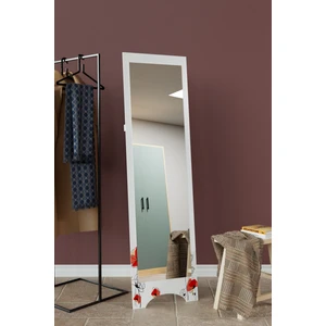Hediyeler Kapında Minimal Çiçekli Aynora Model Dekoratif Ayaklı Boy Aynası 145 x 40  cm