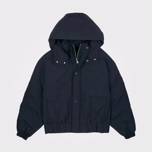 Kadın Kapüşonlu Siyah Ceket