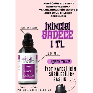 My Tabib Iyot Kafesi İçin Sürülebilir Roll-On Başlıklı Lugol Solüsyon %2 20 ml