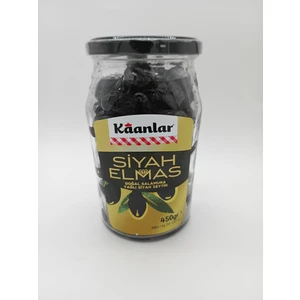 Doğal Salamura Yağlı Siyah Zeytin 'siyah Elmas ' 450 gr (201-230) Xl