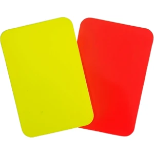 Sarı Kırmızı Kart 9x6 Cm , Parlak