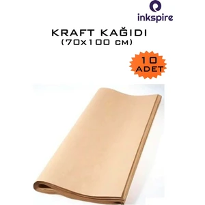 70X100 Kraft Kağıt 80 gr 10 Adet Kıraft Saman Kağıdı 70X100 Çeyiz Kağıt Ambalaj Kaplama Kağıdı Paket