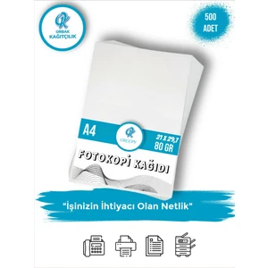 Orbak Kağıtçılık Fotokopi Kağıdı A4 80GR 500 Adet
