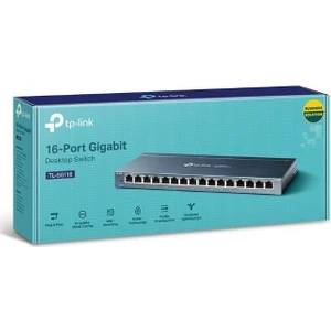 Tp-Link TL-SG116 16 Port 10-100-1000 Mbps Switch Çelik Kasa