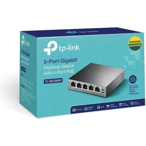 TL-SG1005P, 4 Port PoE Destekli 10/100Mbps Masaüstü 5-Port Gigabit Switch