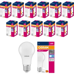 LED 8.5W 6500K 806LM E27 Duy Beyaz Işık Ampul (12 Adet)