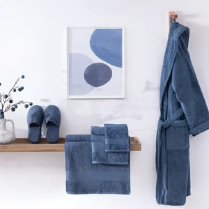 Essentials 3'lü Banyo Seti | Terlik (36-38) - Navy