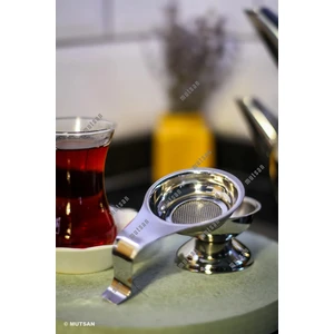 Paslanmaz Çelik Altlıklı Çay Süzgeci 304 Kalite Paslanmaz Çelik