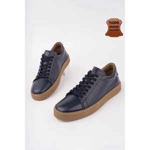 Craw Kalın Taban Bağcıklı  Deri Erkek Günlük Casual Sneaker