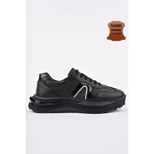 Bruno Bağcıklı  Deri Kalın Taban Erkek Günlük Sneaker Spor Ayakkabı