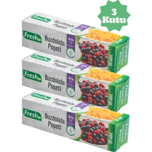 Fresh Up Buzdolabı Poşeti Orta Boy 3 Kutu