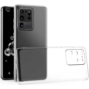 Case 4U Samsung Galaxy S20 Ultra Kılıf Kamera Korumalı Yumuşak Şeffaf Ince Süper Silikon