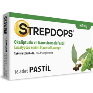 STREPDOPS Okaliptus ve Nane Aromalı 16 Pastil