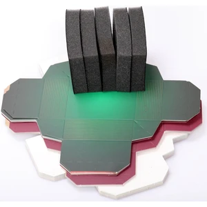 Taş Sandığı Yüzük ve Kolye Kutusu – Yeşil & Bordo – 20'li Demonte Paket + Siyah Süngerli