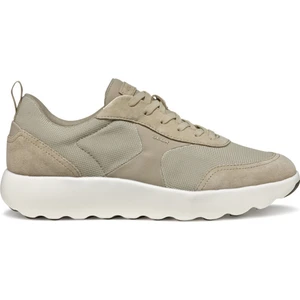 Erkek Bej U Xtors D - Mesh + Suede Bağcıklı Süet Deri Sneaker U55LFD01422C5004