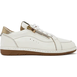 Kadın Krem Bağcıklı Deri Sneaker 25SFD411418