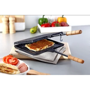 Granit Efektli Döküm Ocak Üstü Tost Makinesi