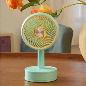 Şarjlı Yase Fan Mini Taşınılabilir El ve Masa Üstü 3 Kademeli Vantilatör