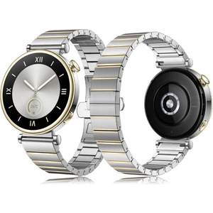 Huawei Watch Gt5 41MM Ile Uyumlu Renk Detaylı 18MM Paslanmaz Çelik Metal Kordon Kayış