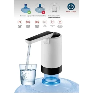 Şarjlı Kademeli Damacana Su Pompası