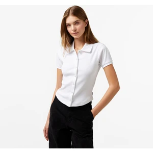 Slim Fit Kadın Beyaz Gömlek