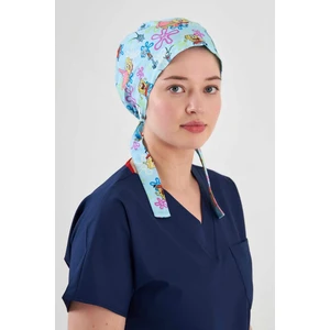 Owlet Medikal Sünger Bob Desenli Cerrahi Tesettür Bone Büyük Boy