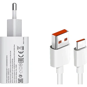 Xiaomi Uyumlu Type C 33W Hızlı Şarj Cihazı Şarj Aleti Kablo + Adaptör Hızlı Turbo Şarj Aleti 5A