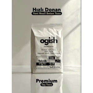 Premium Taş Tozu - Hızlı Donan Profesyonel Taş Tozu - Mumluk & Vazo Döküm Beton Harcı | 1 kg |