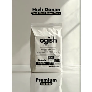 Premium Taş Tozu - Hızlı Donan Profesyonel Taş Tozu - Mumluk & Vazo Döküm Beton Harcı | 2 kg |