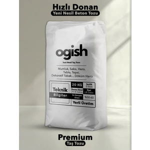 Premium Taş Tozu - Hızlı Donan Profesyonel Taş Tozu - Mumluk & Vazo Döküm Beton Harcı | 20 kg |