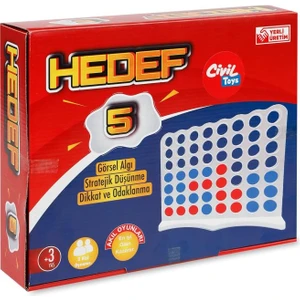 Oyuncak Hedef 5 Zeka Geliştirici Stratejik Düşünme Aile Oyunu 2 Oyunculu 5 Yaş Üzeri