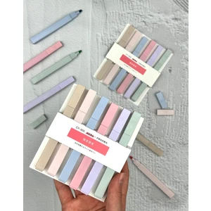 ZeCo Collection Soft Pastel Renkli 6’lı Marker Seti Pembe