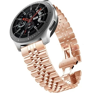 20 mm Universal Rolex Stil Paslanmaz Çelik Kordon Akıllı Pim Rose Gold