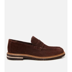 02AYH304680A480 ERKEK Süet Deri Kahverengi Hafif Tabanlı Loafer