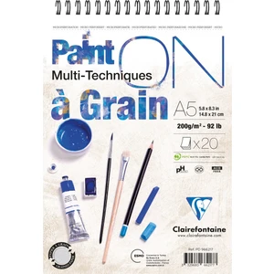 Paint On Üstten Spiralli 200 Gr 20 Yp A5 Çok Amaçl