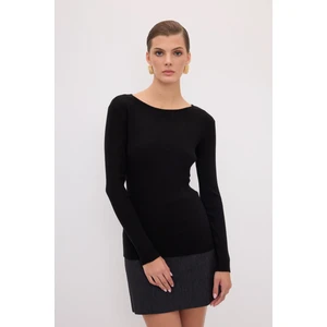 Fitilli Basic Triko Kazak Siyah 13943867000