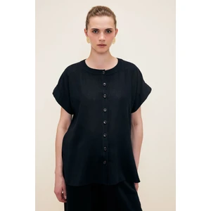 Kısa Kollu Bluz Siyah 115L6223001