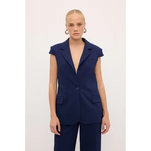 Love My Body Cep Detaylı Yelek Lacivert 179L9150000