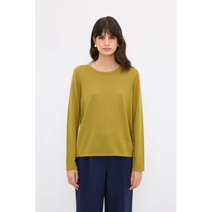 Bisiklet Yaka Yün  Triko Kazak Olive 13943162001