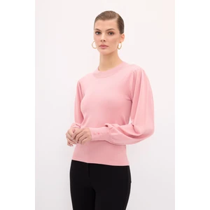 Karpuz Kollu Triko Kazak Pudra 13944048000