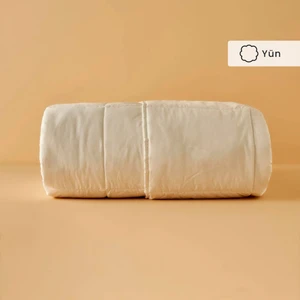 Deluxe Tek Kişilik Yün Yorgan Beyaz (155 x 215  cm )