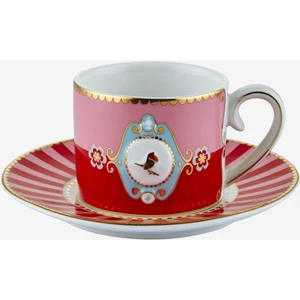 Pip Studio Love Birds Kırmızı Porselen Kahve Fincanı 125 ml