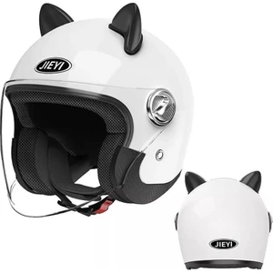 Erkekler ve Kadınlar Için Kedi Kulaklı Motosiklet Kaskı (Yurt Dışından)