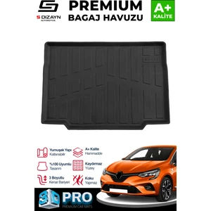 Renault Clio 5 3D Pro Bagaj Havuzu 2019 Üzeri A+ Kalite