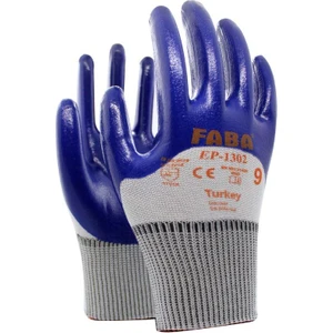 EP-1302 Nitril Polyester Eldiven No 9/l