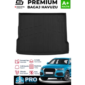 Audi Q3 3D Pro Bagaj Havuzu 2011-2018 A+ Kalite