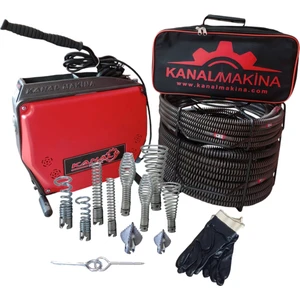Kanal Makina Tıkanıklık Gider Açma Makinesi Ikili Set