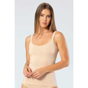 914 Kadın Likralı Pamuklu Askılı Atlet-Ten